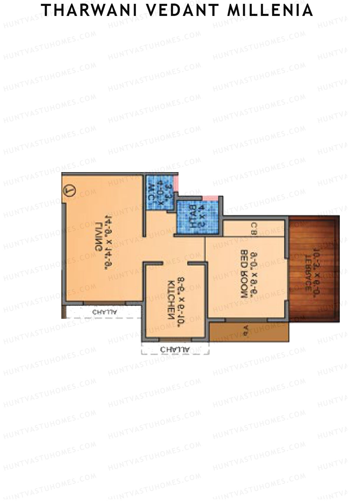 Tharwani Vedant Millenia Tower E Unit 8 Floor Plan