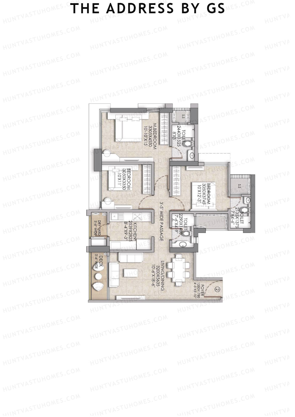 The Address By GS Tower C Unit 2 Floor Plan