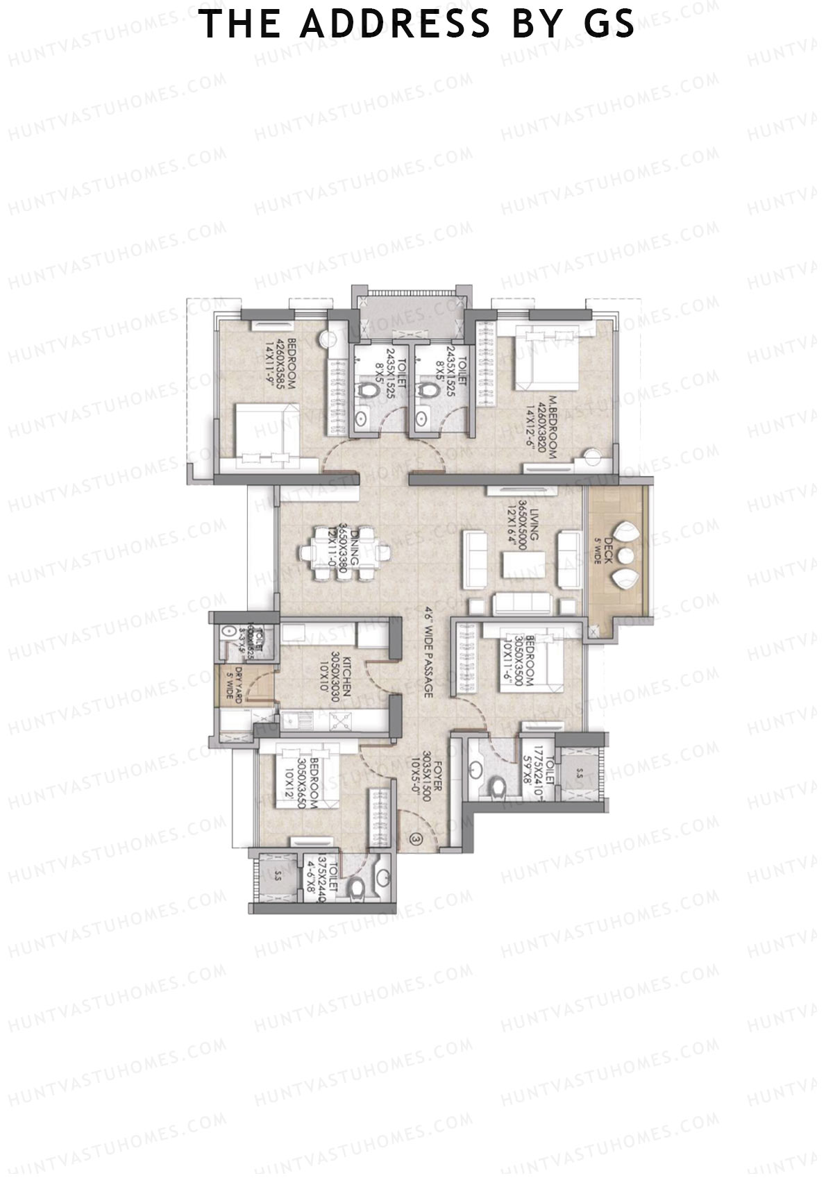 The Address By GS Tower C Unit 3 Floor Plan