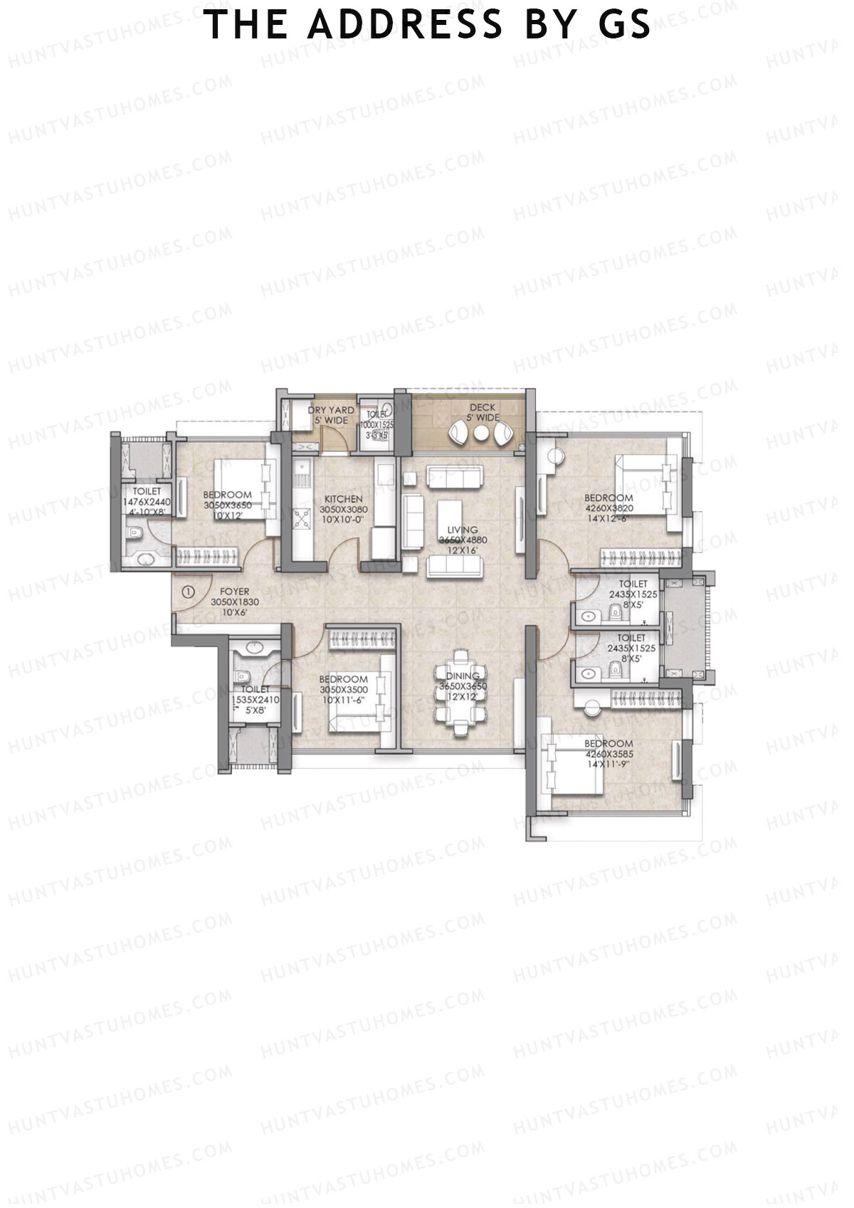 The Address By GS Tower E Unit 1 Floor Plan