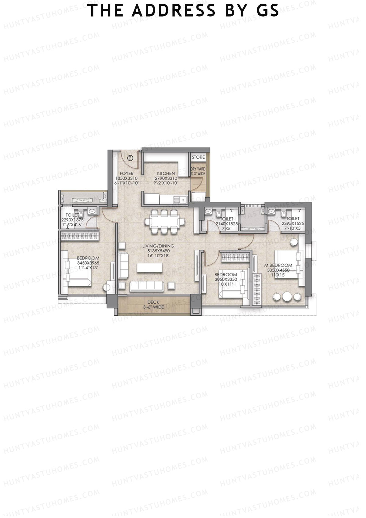 The Address By GS Tower E Unit 2 Floor Plan