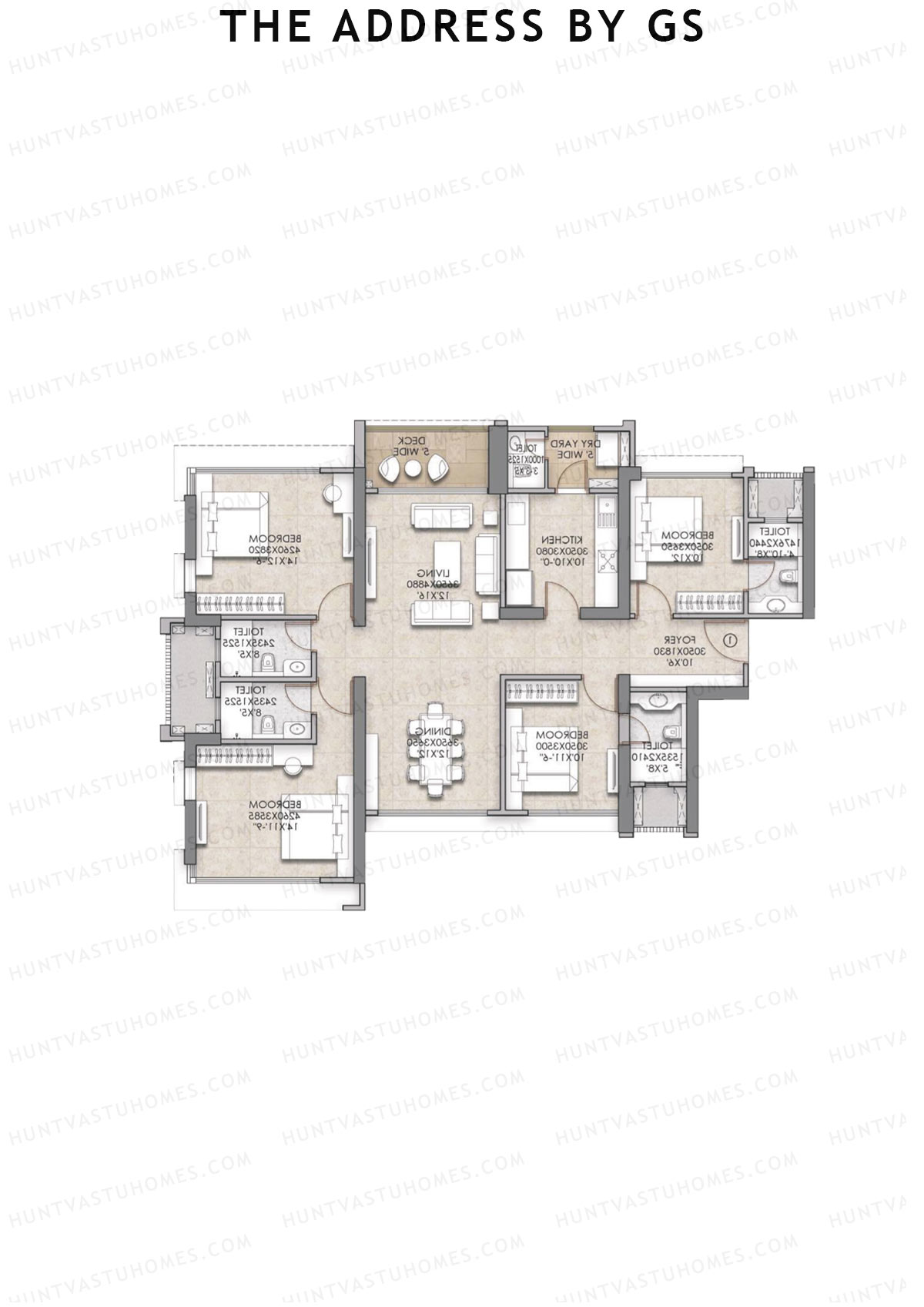 The Address By GS Tower E Unit 4 Floor Plan