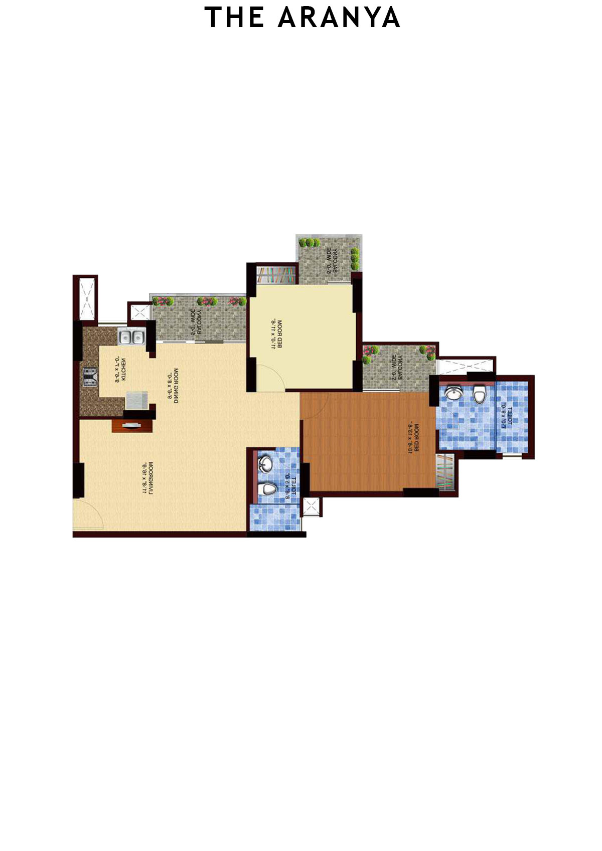 The Aranya Tower T3 Unit 1 Floor Plan