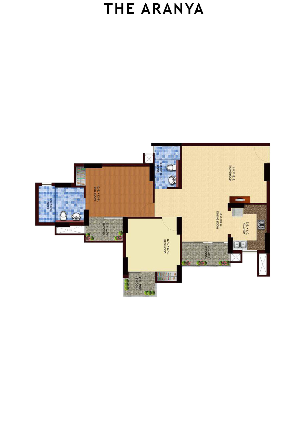 The Aranya Tower T3 Unit 5 Floor Plan