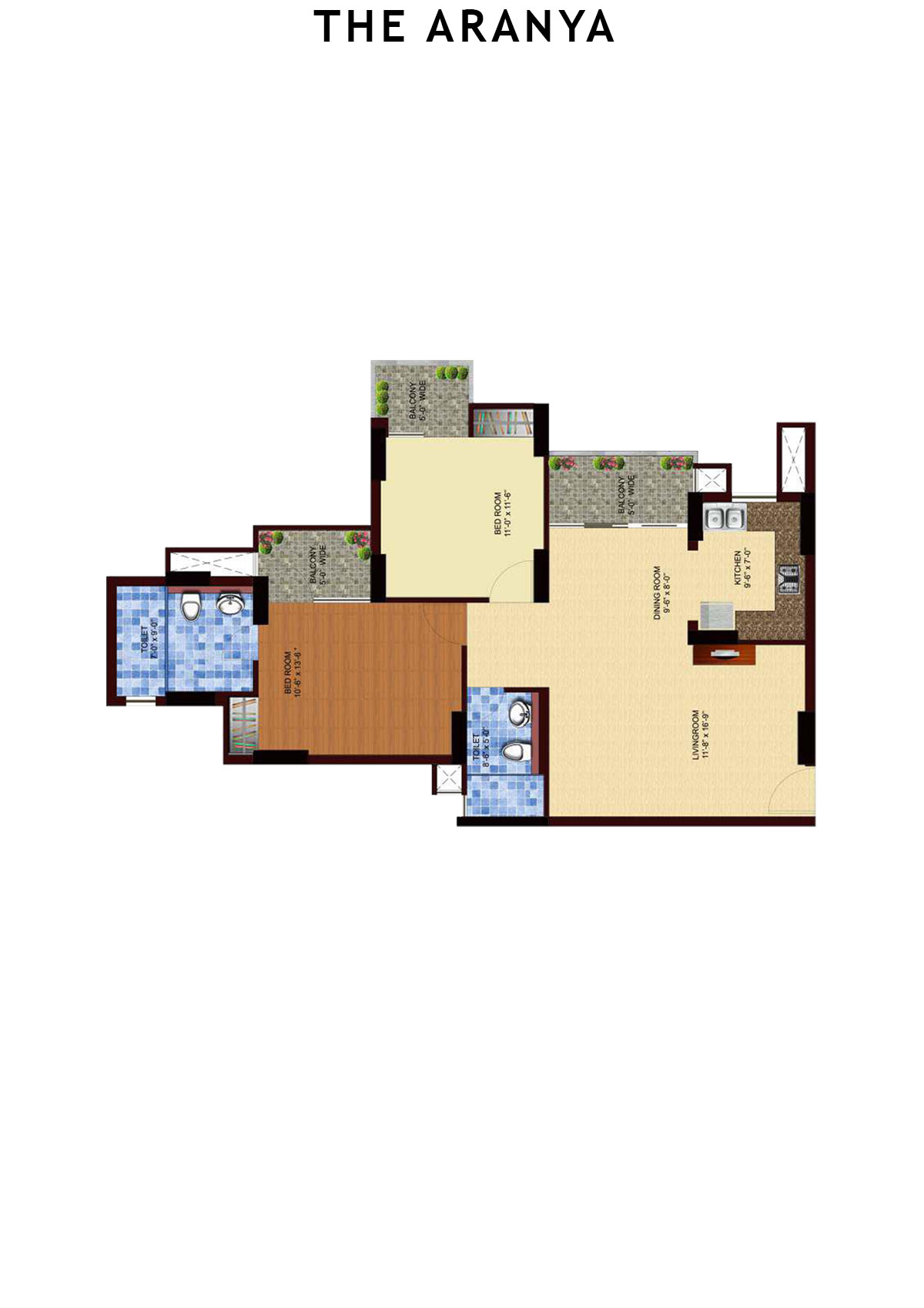 The Aranya Tower T3 Unit 6 Floor Plan