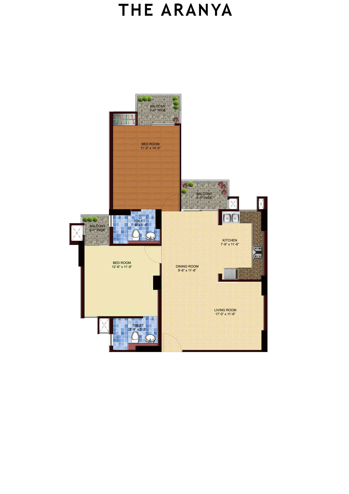 The Aranya Tower T3 Unit 7 Floor Plan