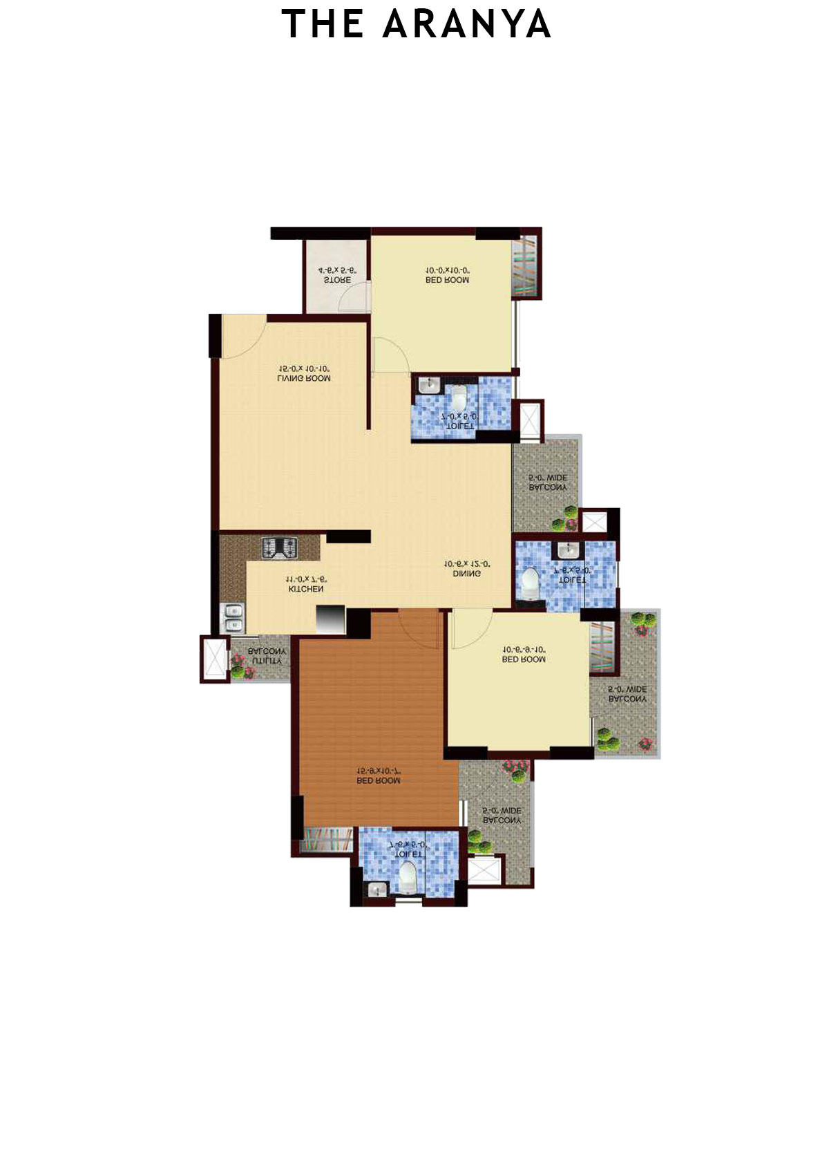The Aranya Tower T4 Unit 5 Floor Plan