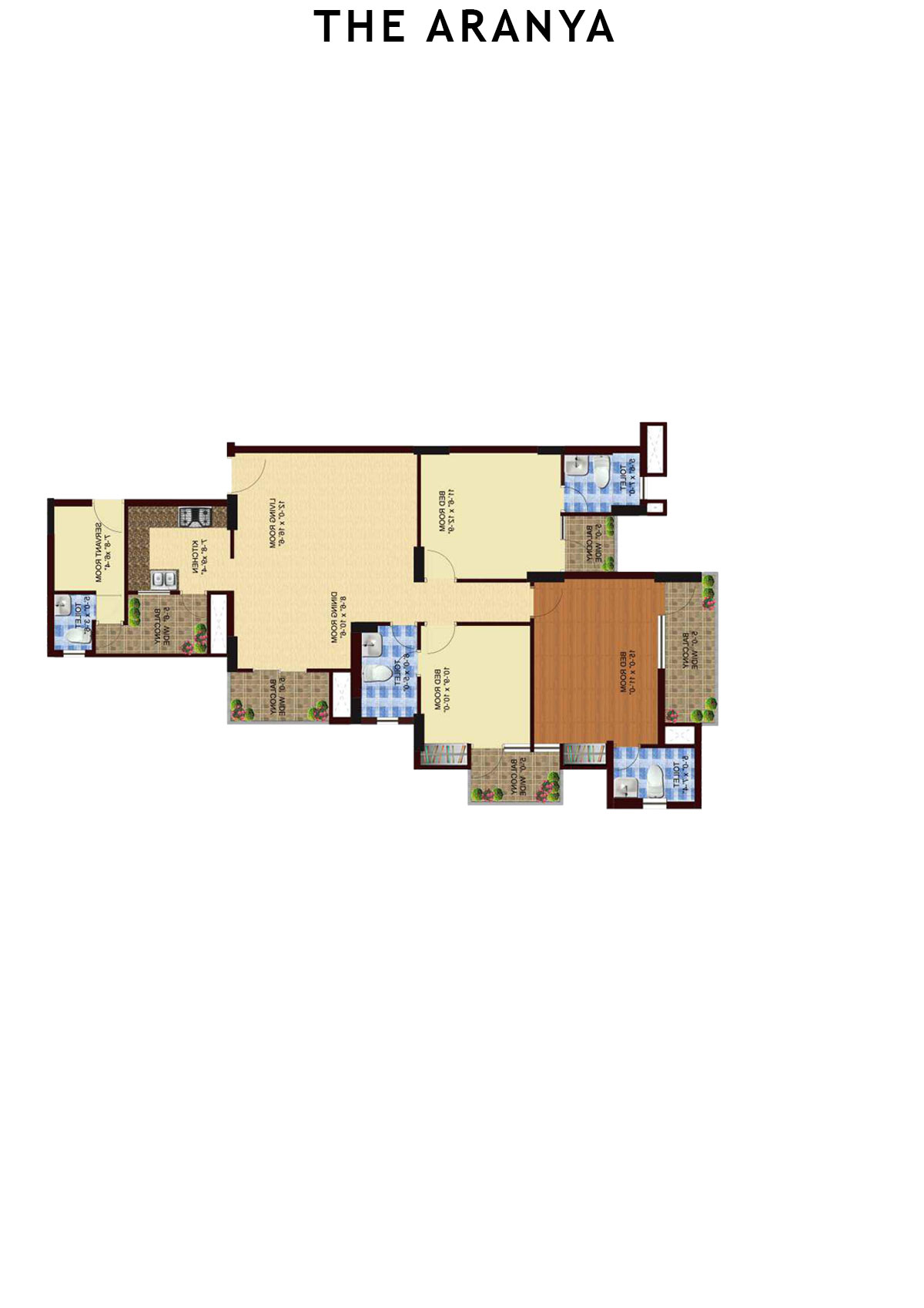 The Aranya Tower T5 Unit 4 Floor Plan