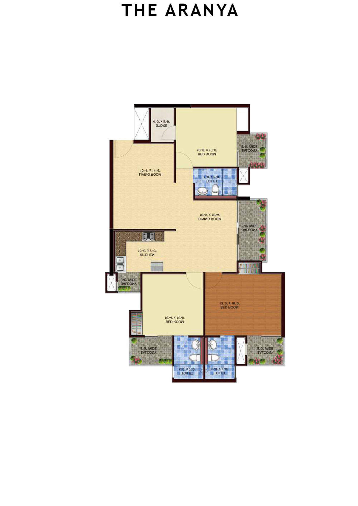 The Aranya Tower T5 Unit 5 Floor Plan