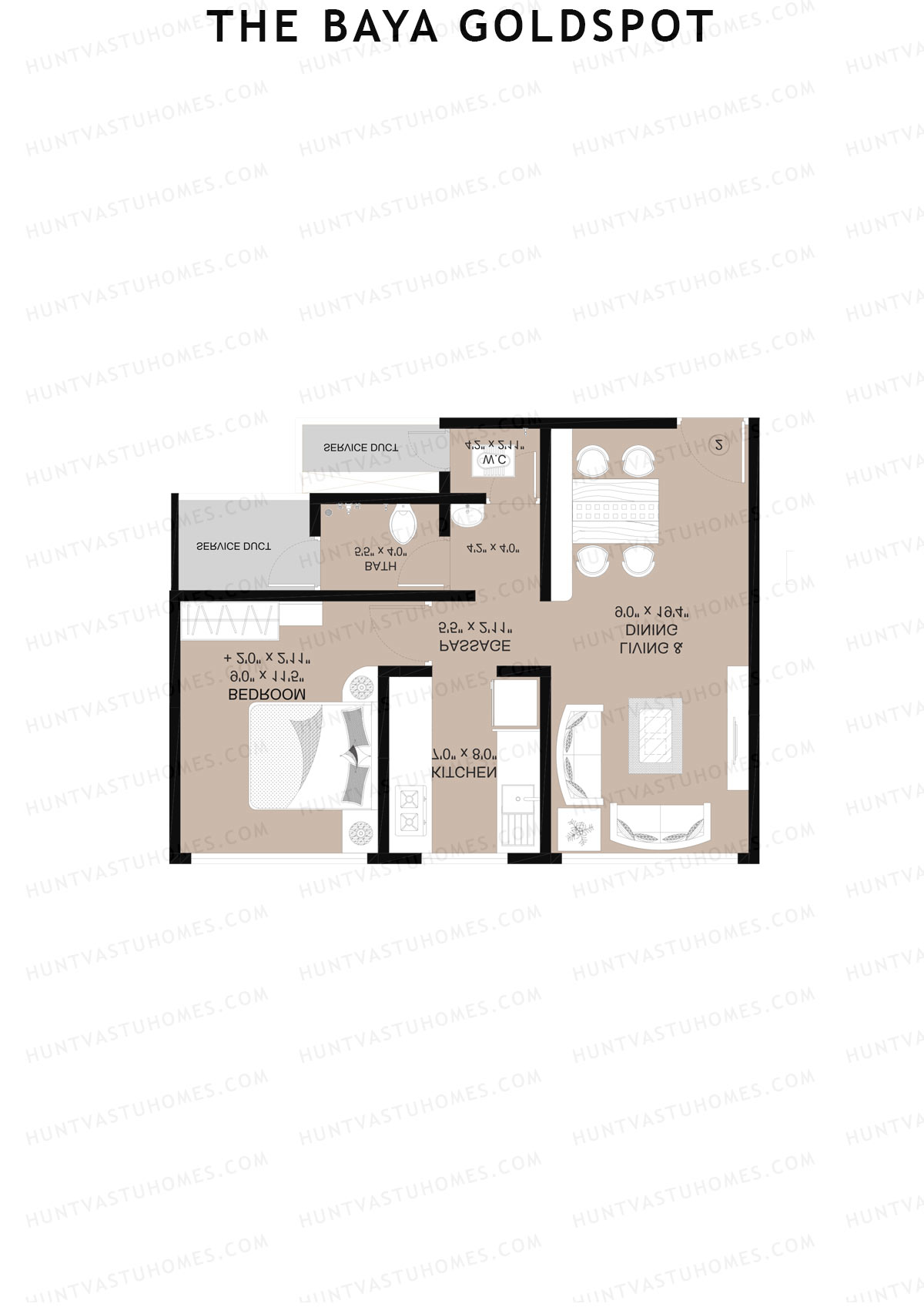 The Baya Goldspot Wing C Unit 4 Floor Plan