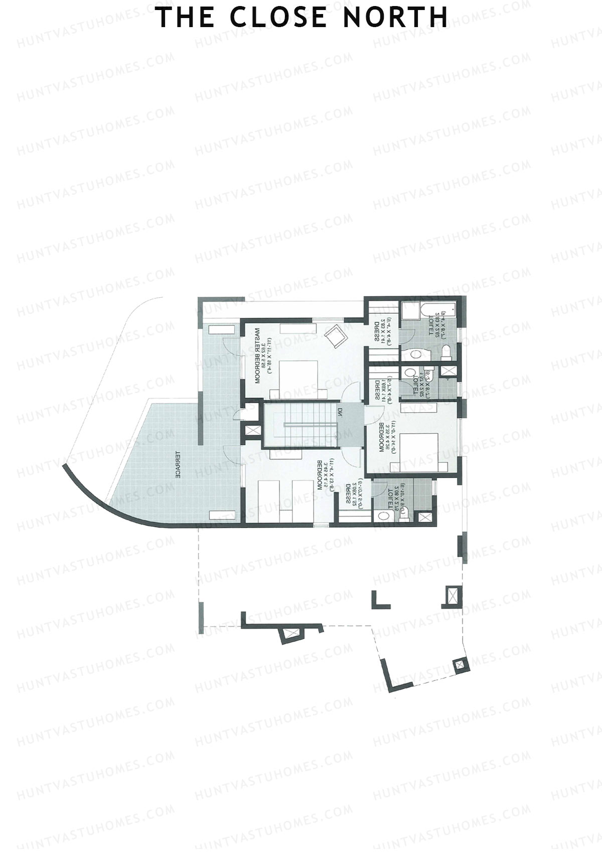 The Close North, Tower N12, Unit 1 (Duplex ), 4BHK, Super Area 3170   sq ft 