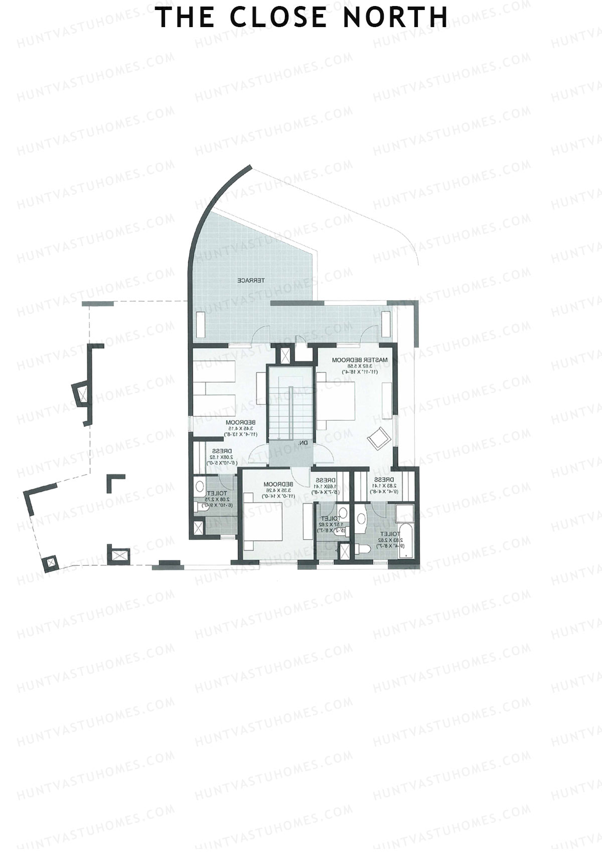 The Close North, Tower N1, Unit 1 (Duplex ), 4BHK, Super Area 3170   sq ft 