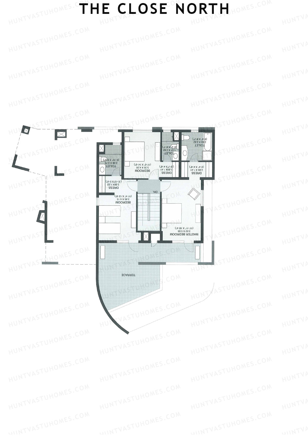 The Close North, Tower N2, Unit 1 (Duplex ), 4BHK, Super Area 3170   sq ft 