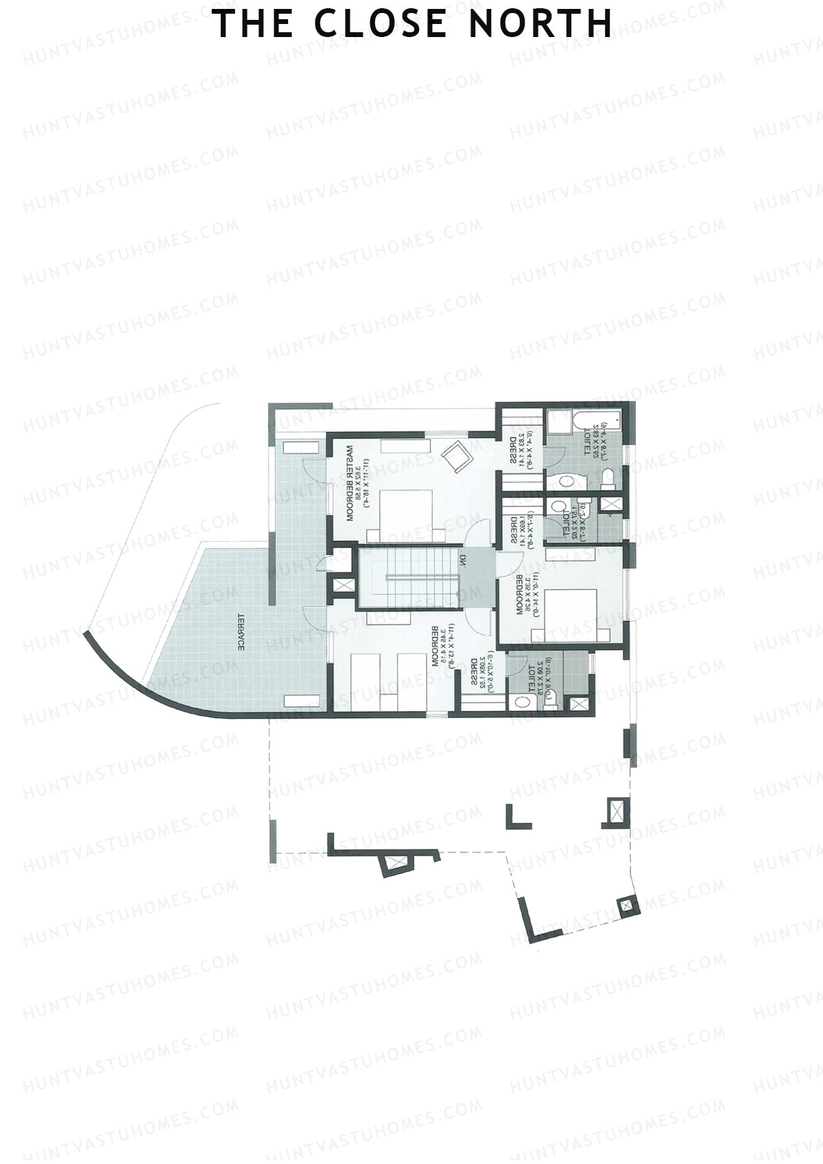 The Close North, Tower N2, Unit 2 (Duplex ), 4BHK, Super Area 3170   sq ft 