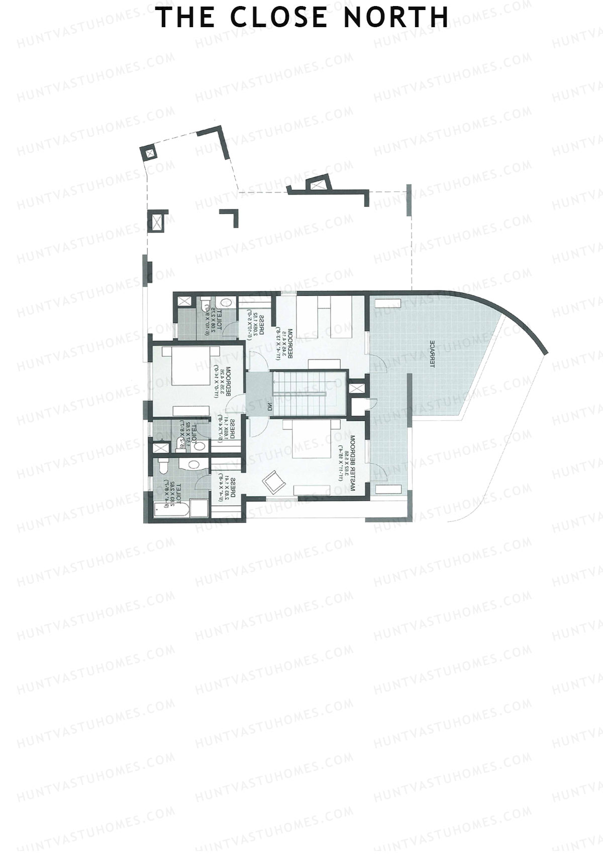 The Close North, Tower N4, Unit 1 (Duplex ), 4BHK, Super Area 3170   sq ft 