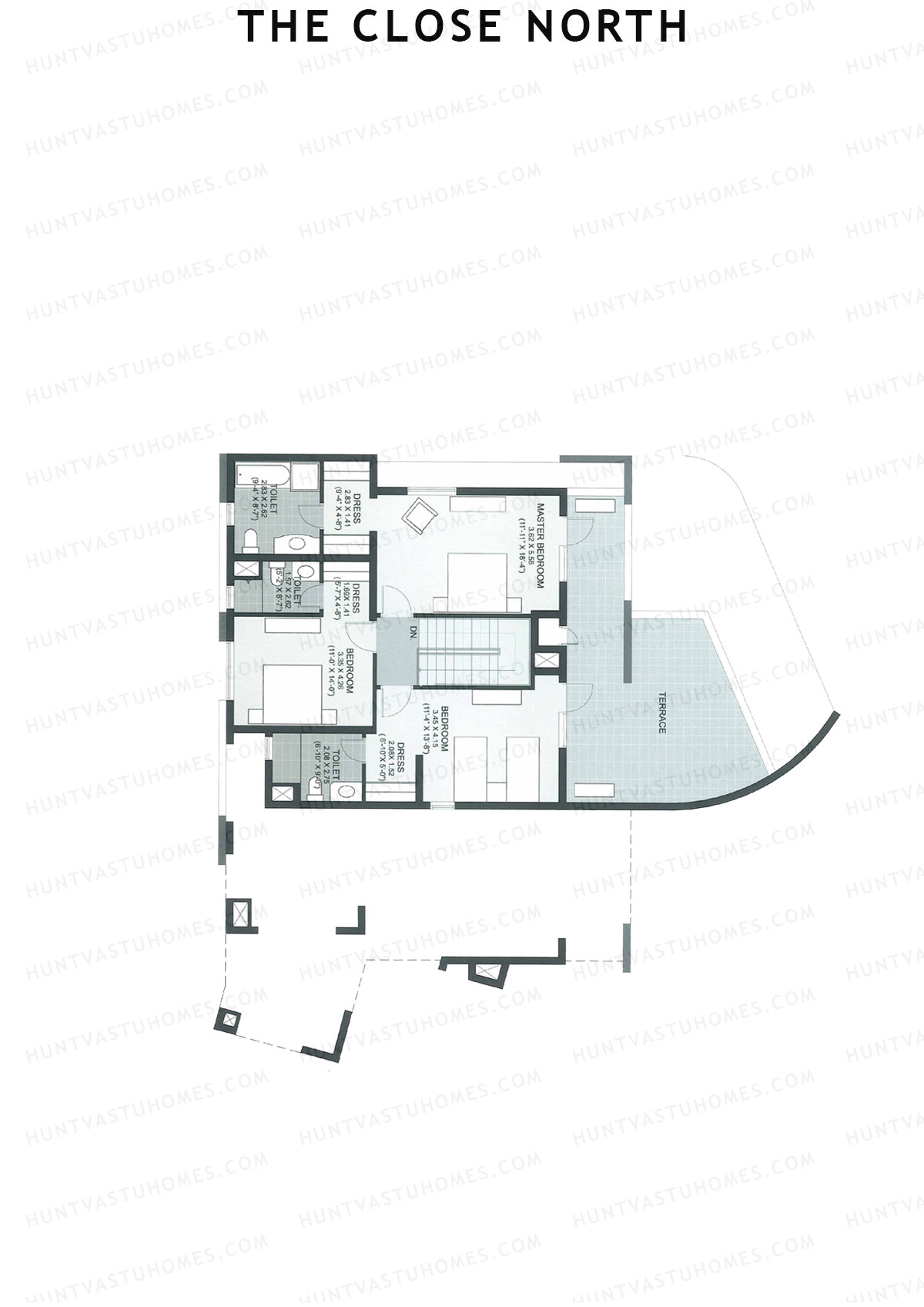 The Close North, Tower N5, Unit 2 (Duplex ), 4BHK, Super Area 3170   sq ft 