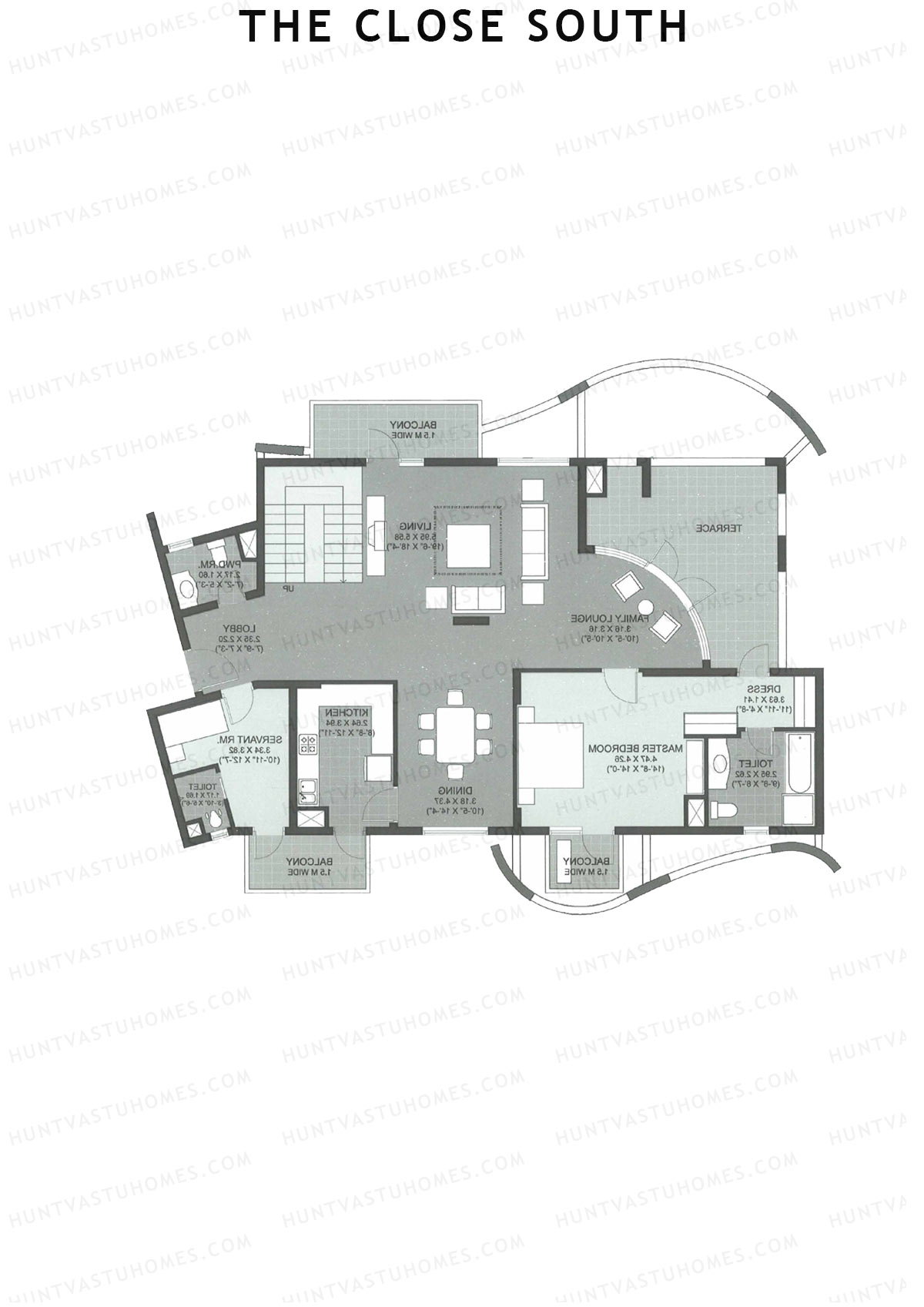 The Close South Tower S12 Unit 1 Type Penthouse Floor Plan