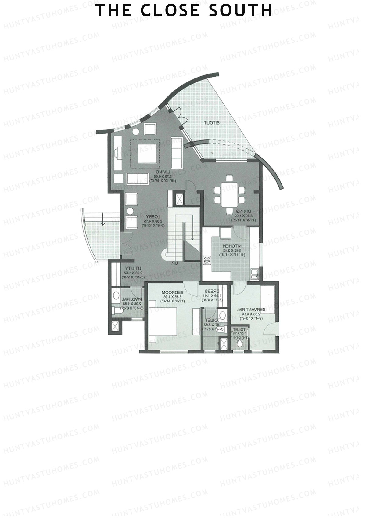 The Close South Tower S12 Unit 1 Type Town House 1 Floor Plan