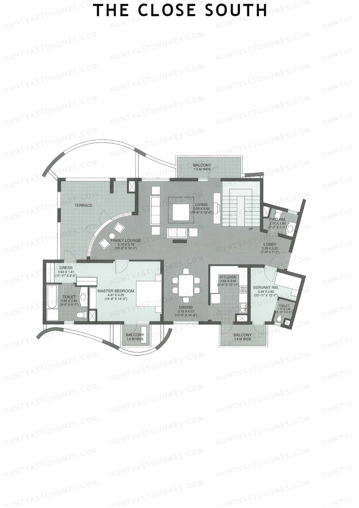 The Close South Tower S12 Unit 2 Type Penthouse Floor Plan