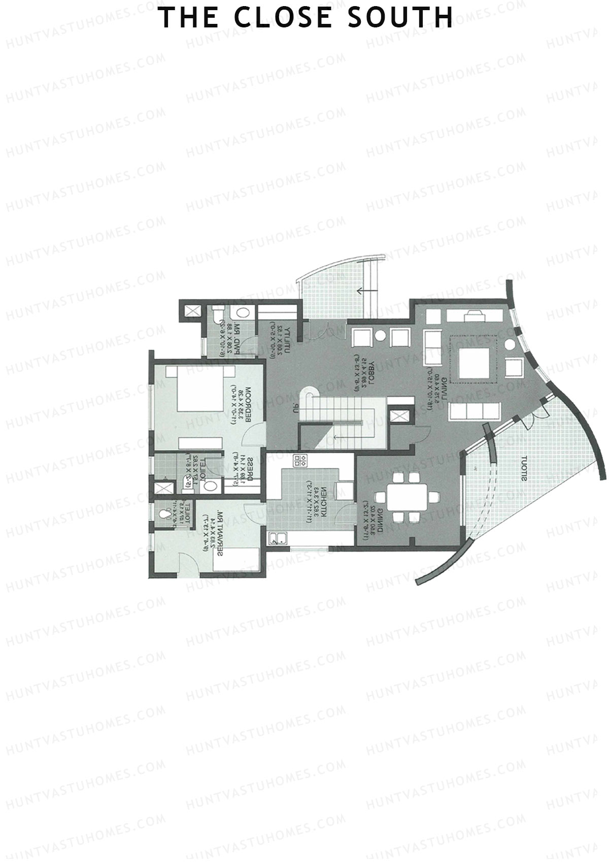 The Close South Tower S14 Unit 1 Type Town House 1 Floor Plan