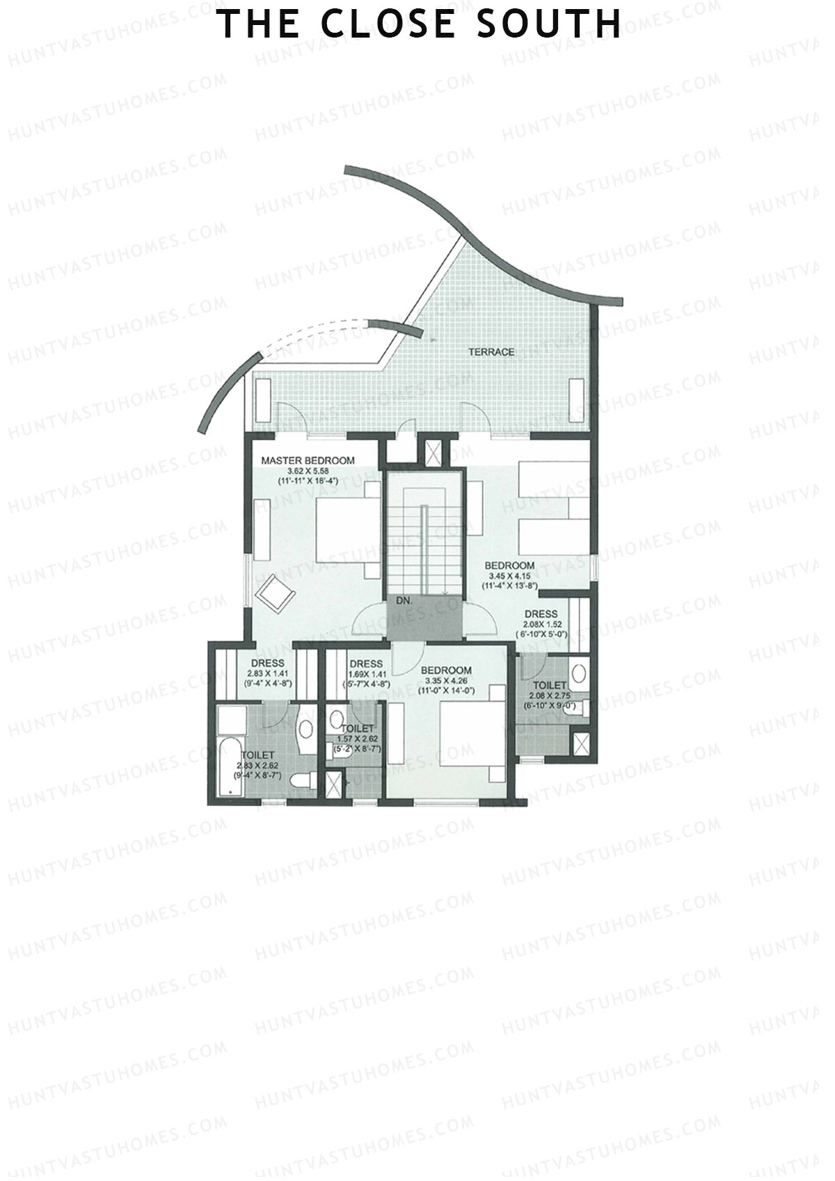The Close South Tower S14 Unit 2 Type Town House 1 Floor Plan