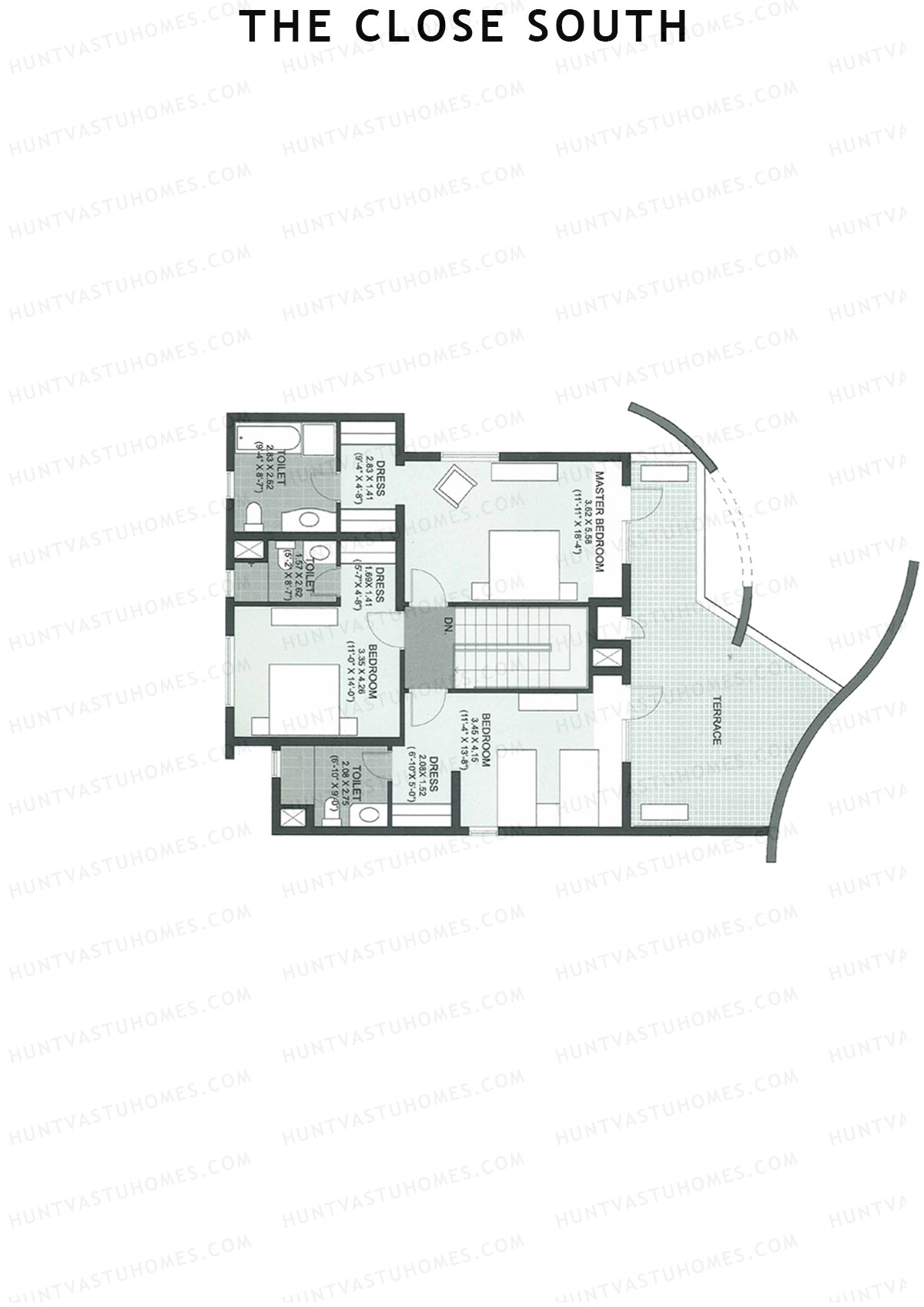 The Close South Tower S15 Unit 2 Type Town House 1 Floor Plan