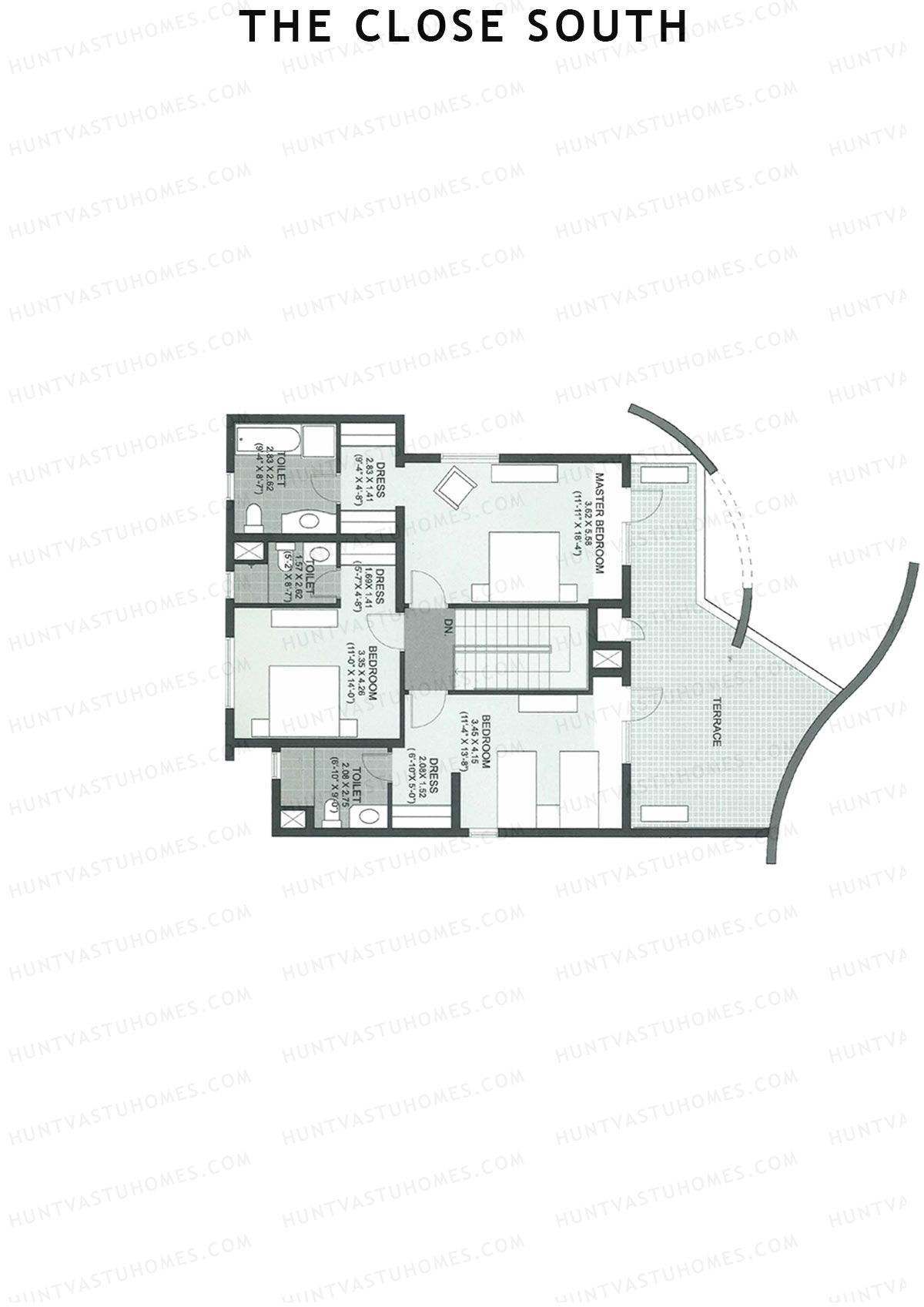 The Close South Tower S16 Unit 2 Type Town House 1 Floor Plan