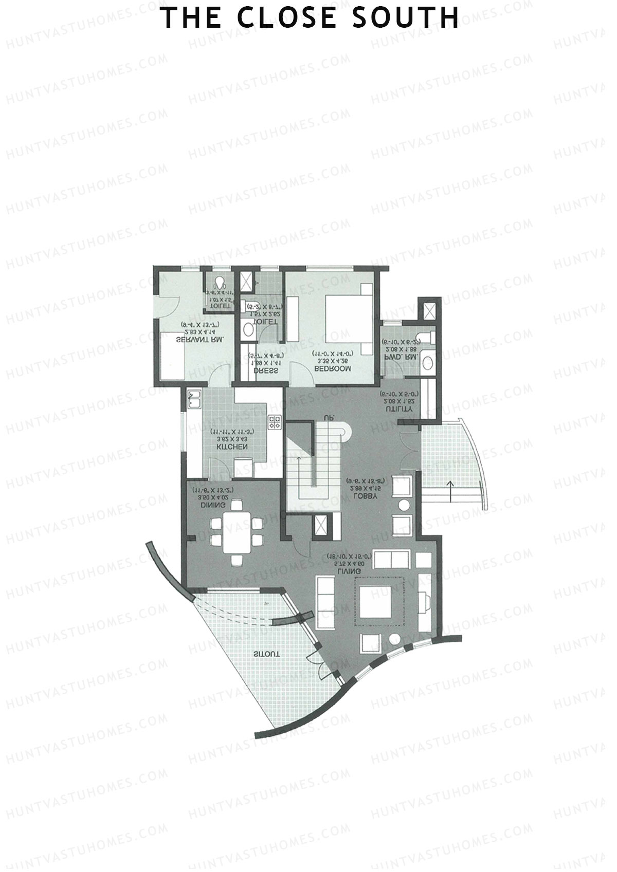 The Close South Tower S18 Unit 1 Type Town House 1 Floor Plan