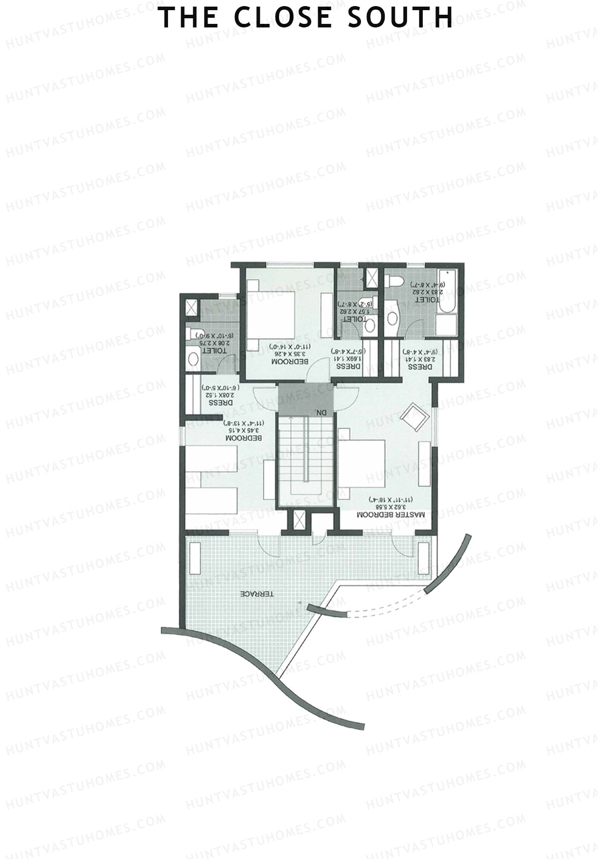 The Close South Tower S1 Unit 2 Type Town House 1 Floor Plan