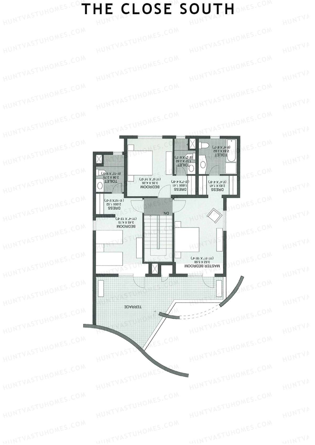 The Close South Tower S2 Unit 2 Type Town House 1 Floor Plan