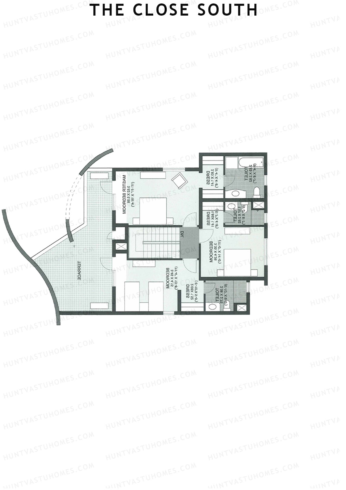 The Close South Tower S3 Unit 1 Type Town House 1 Floor Plan