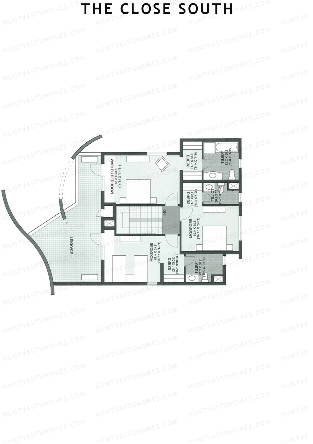 The Close South Tower S4 Unit 1 Town House 1 Floor Plan