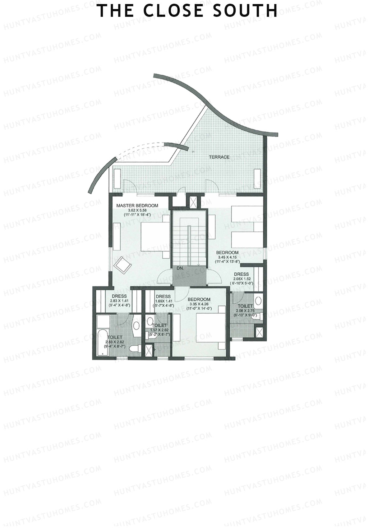 The Close South Tower S7 Unit 2 Type Town House 1 Floor Plan