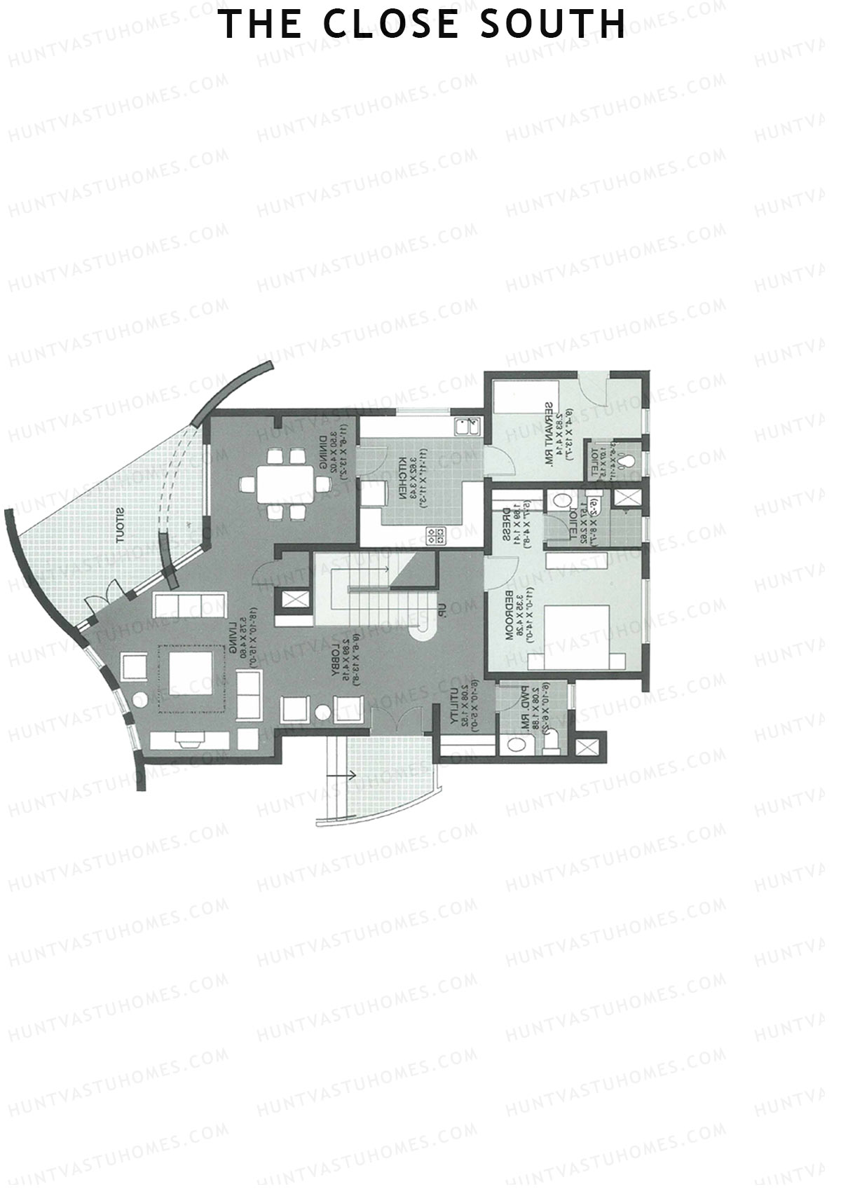 The Close South Tower S8 Unit 1 Type Town House 1 Floor Plan