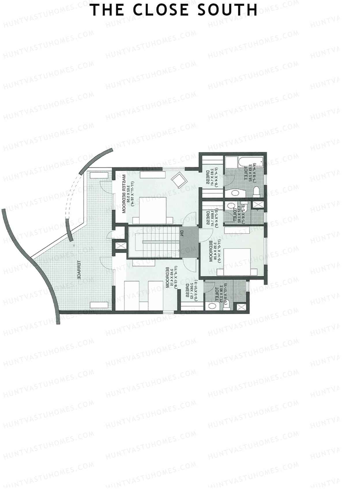 The Close South Tower S8 Unit 1 Type Town House 1 Floor Plan