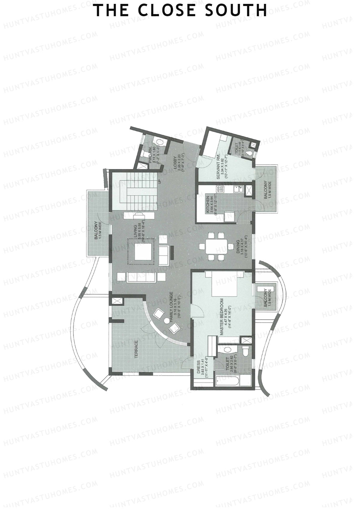 The Close South Tower S8 Unit 2 Type Penthouse Floor Plan