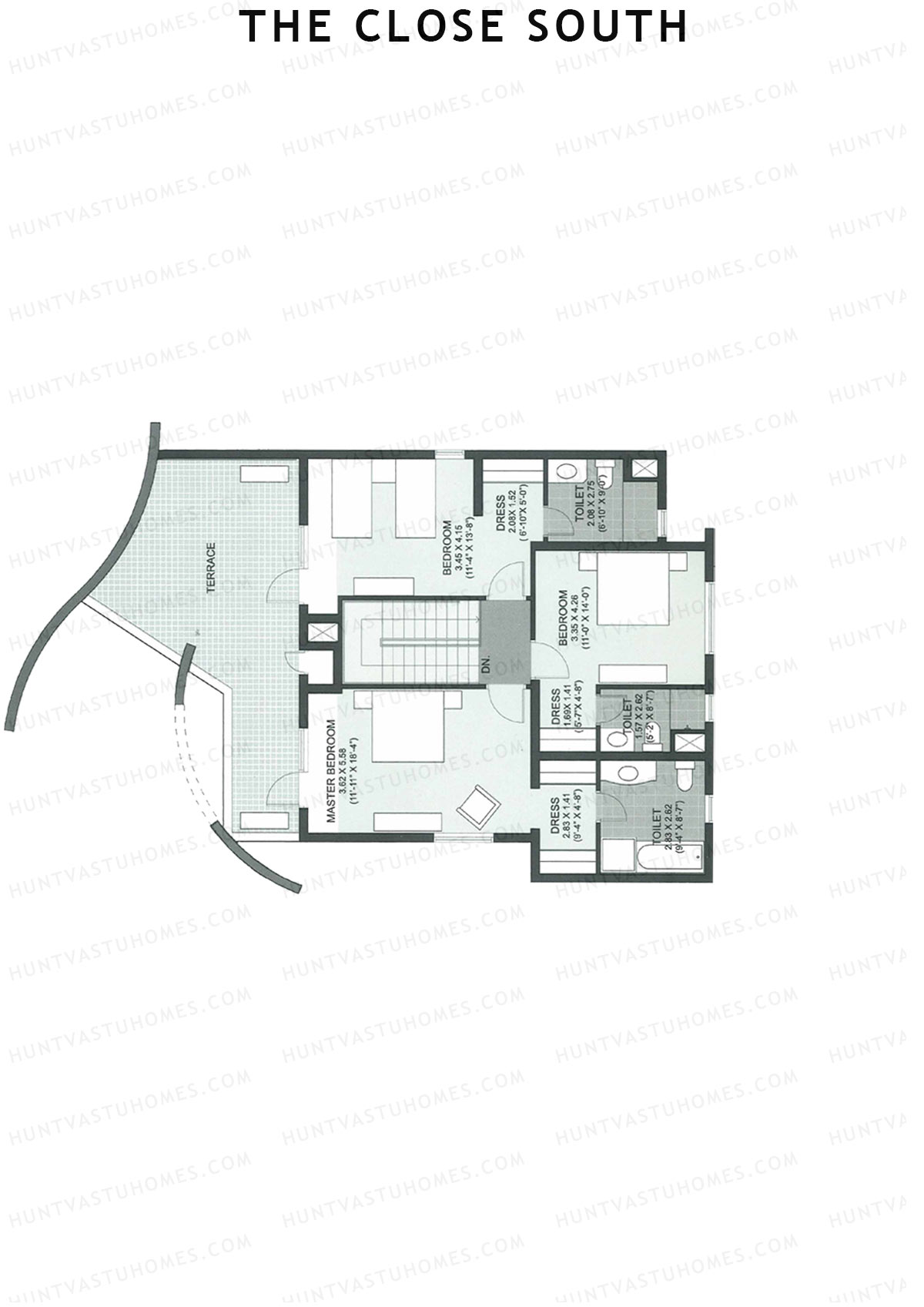 The Close South Tower S8 Unit 2 Type Town House 1 Floor Plan