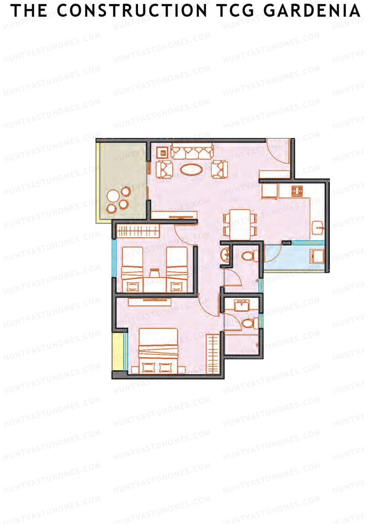 The Construction TCG Gardenia Block A Unit 3 Floor Plan