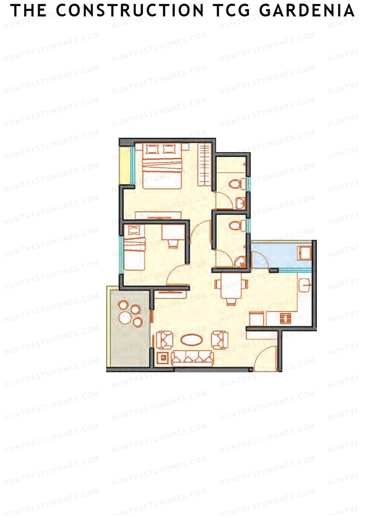 The Construction TCG Gardenia Block A Unit 4 Floor Plan