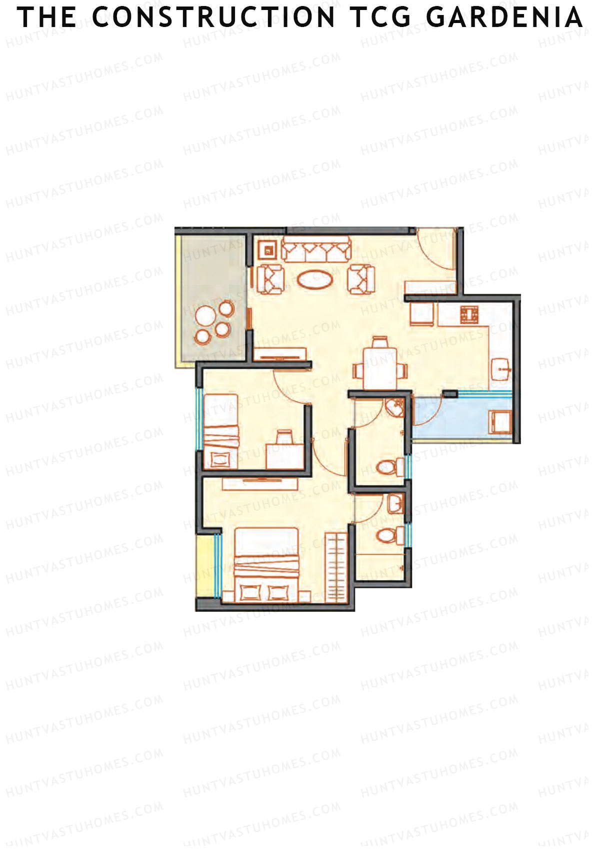 The Construction TCG Gardenia Block B Unit 3 Floor Plan