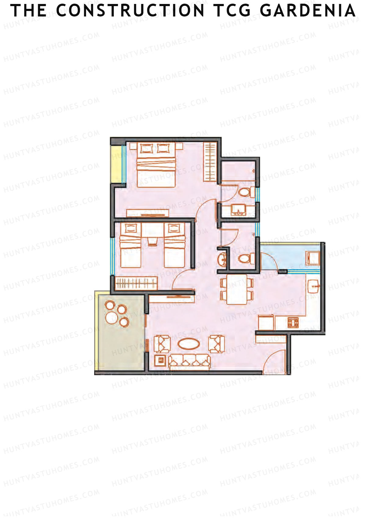 The Construction TCG Gardenia Block B Unit 4 Floor Plan