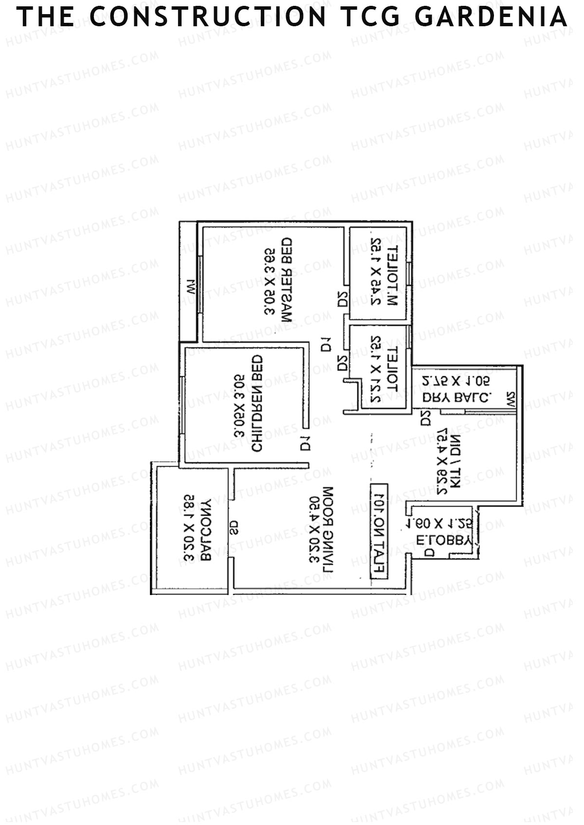 The Construction TCG Gardenia Block F Unit 2 Floor Plan