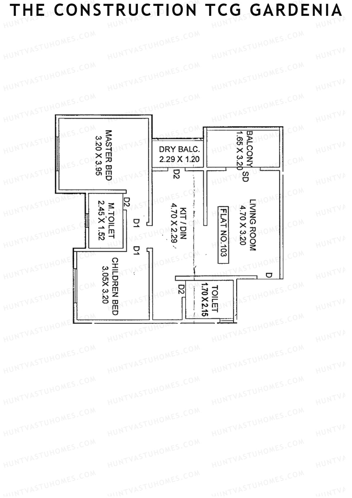 The Construction TCG Gardenia Block F Unit 3 Floor Plan
