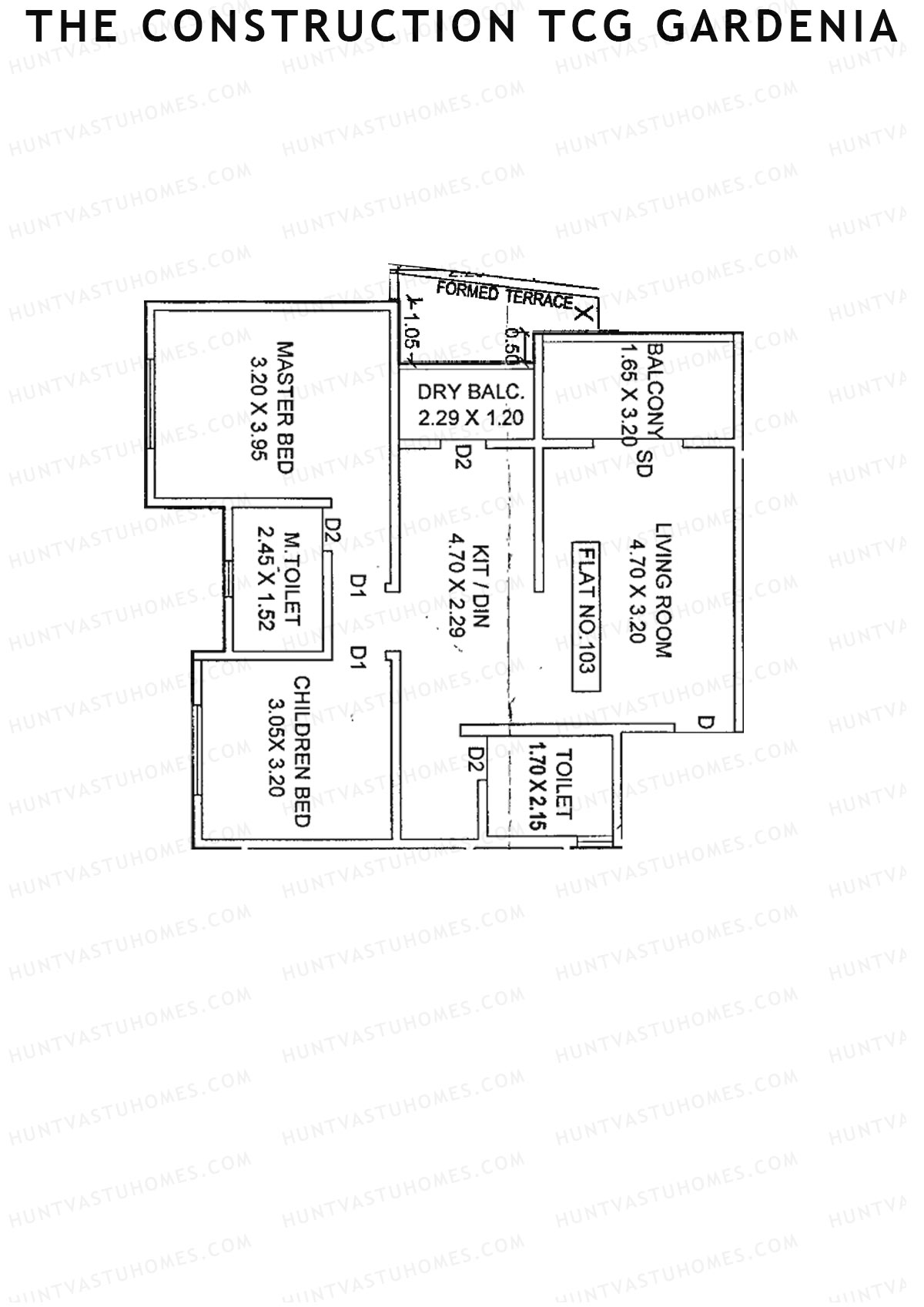 The Construction TCG Gardenia Block F Unit 3 Floor Plan