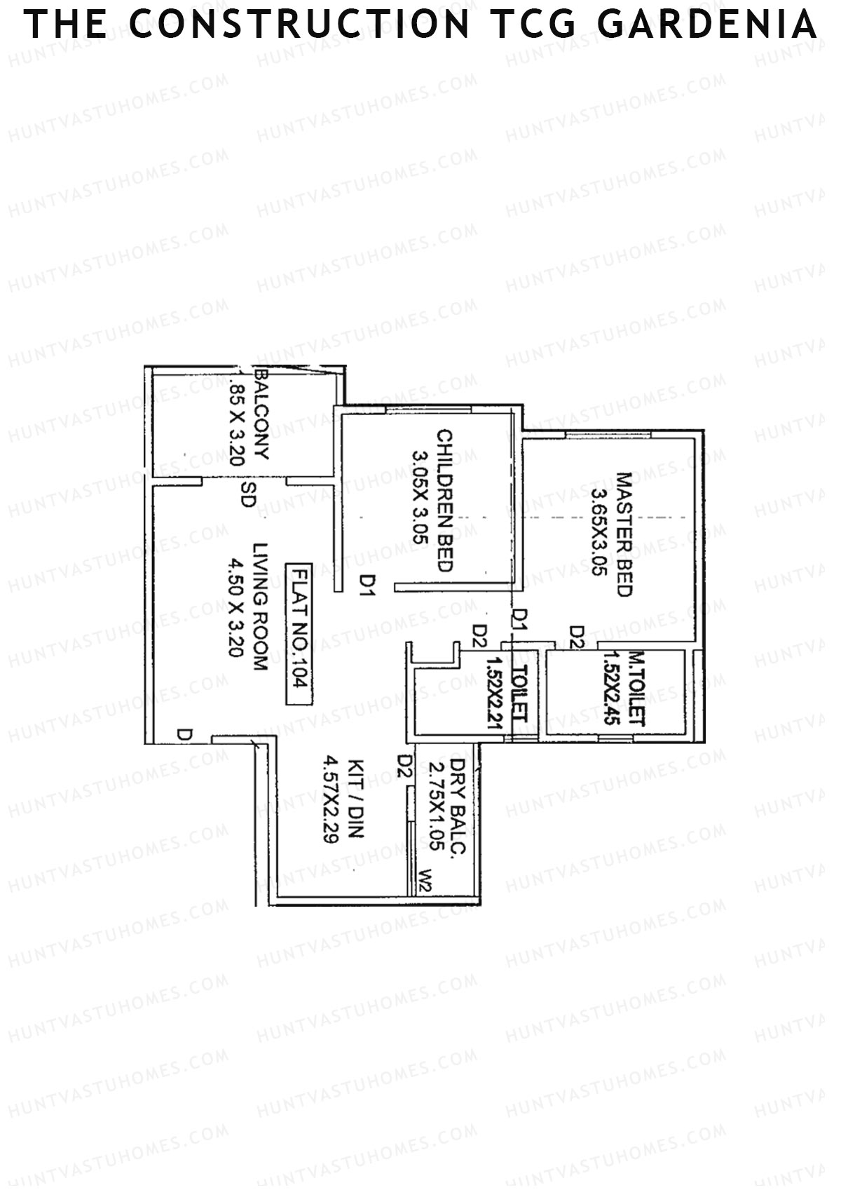 The Construction TCG Gardenia Block F Unit 4 Floor Plan
