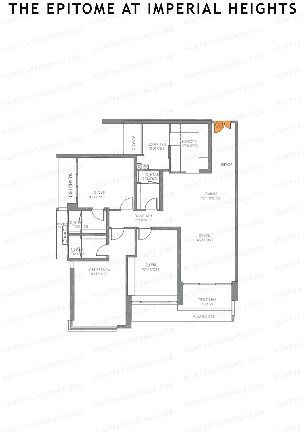 The Epitome at Imperial Heights Tower C Unit 4 Floor Plan