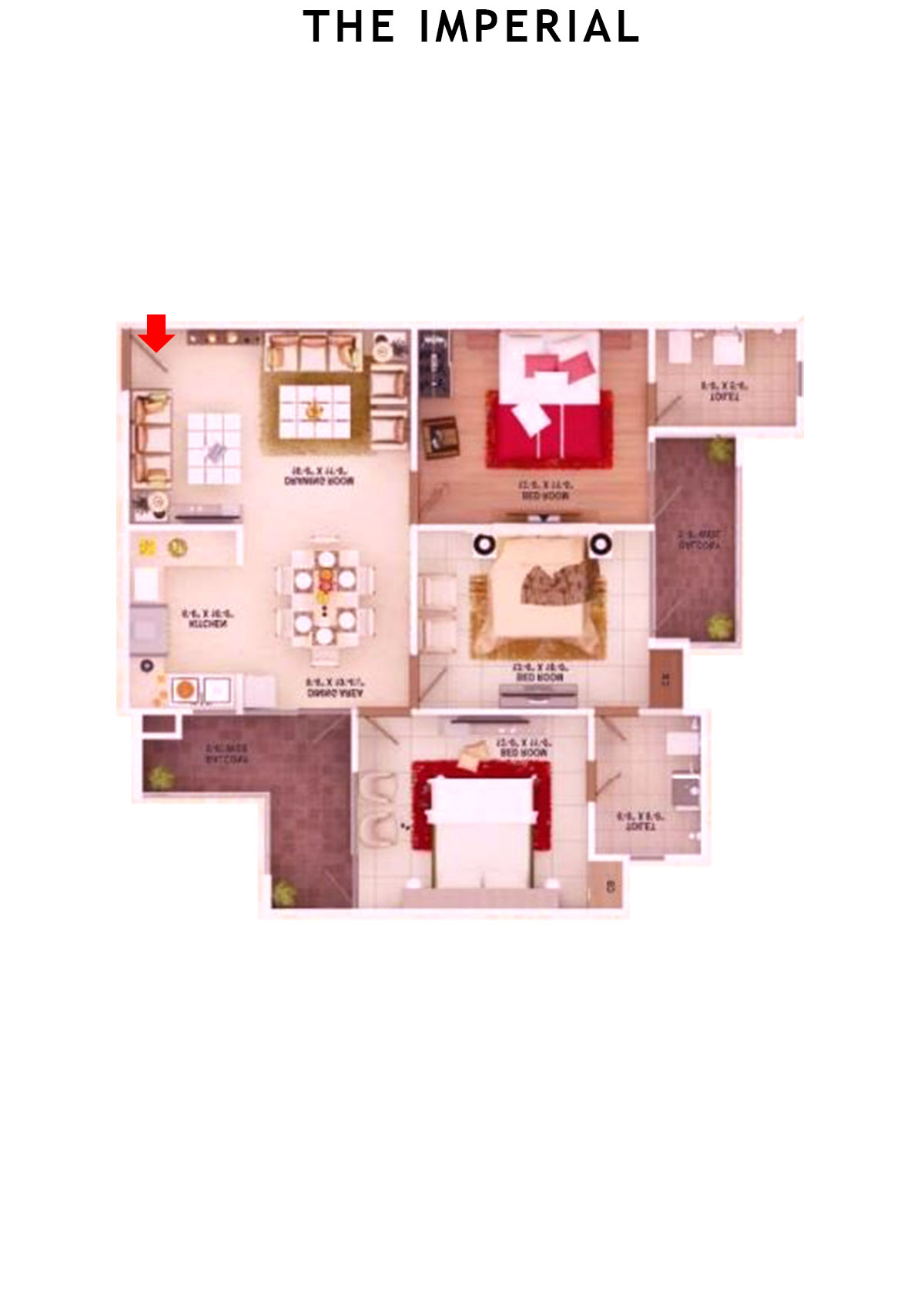 The Imperial Block A Unit 4 Floor Plan
