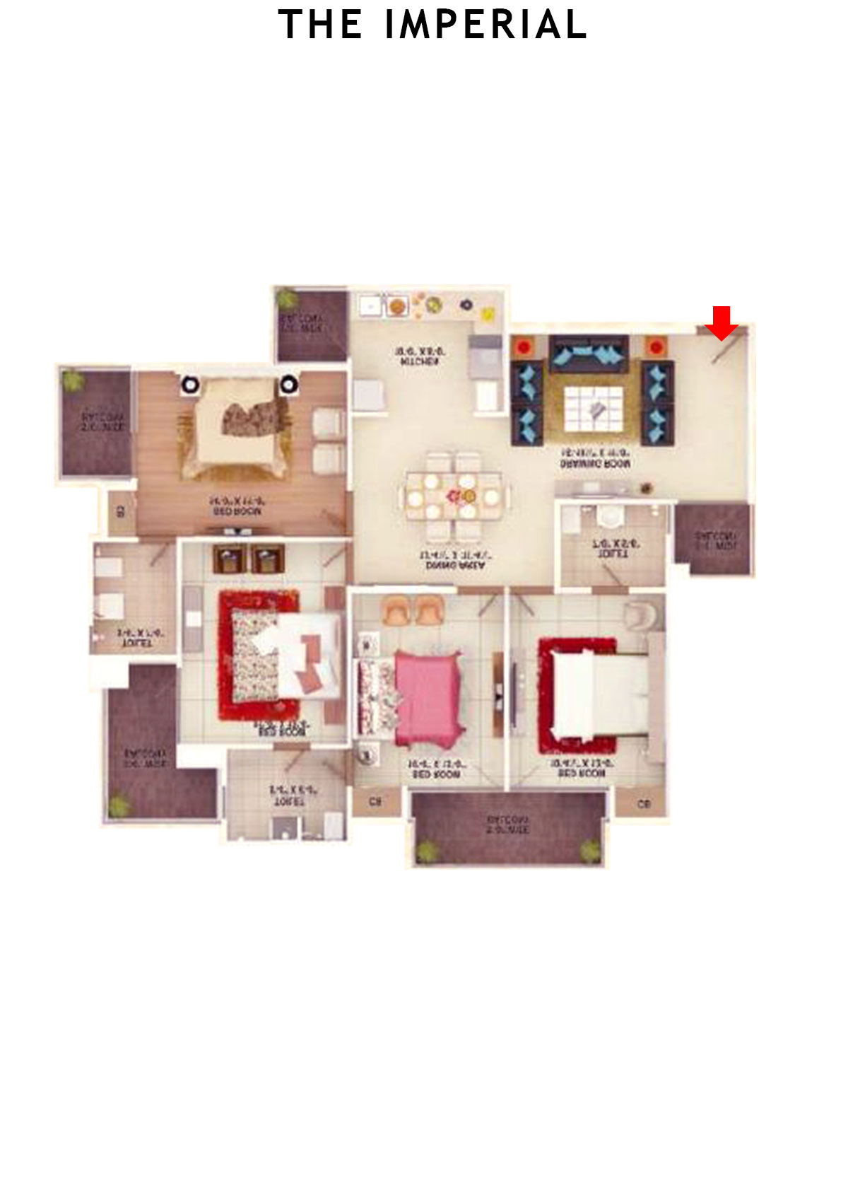The Imperial Block A Unit 6 Floor Plan