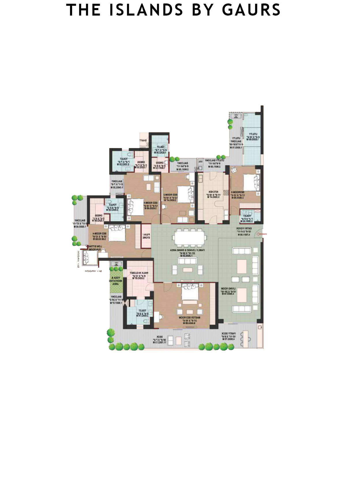 The Islands By Gaurs Block A Unit 1 Floor Plan