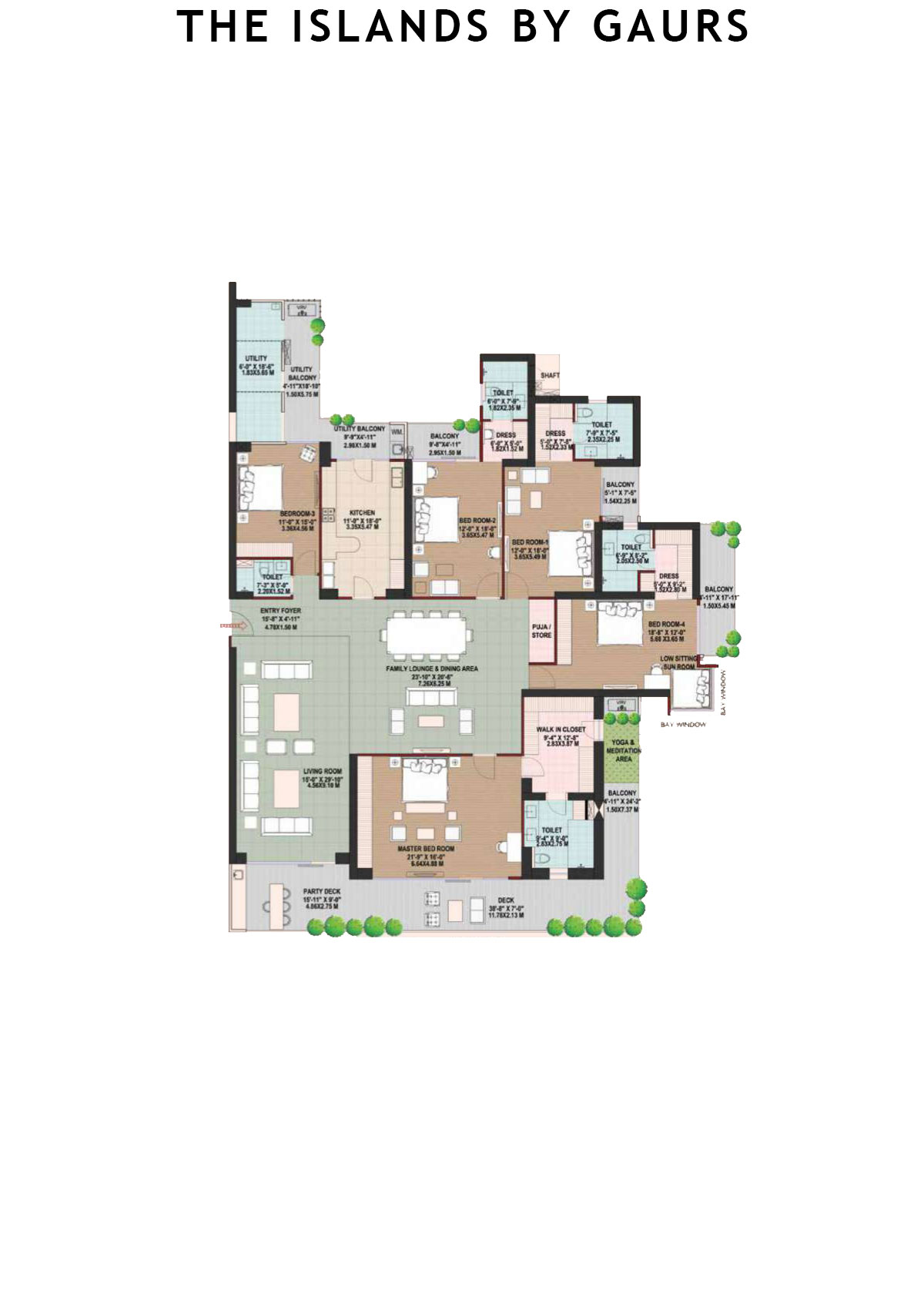 The Islands By Gaurs Block A Unit 2 Floor Plan